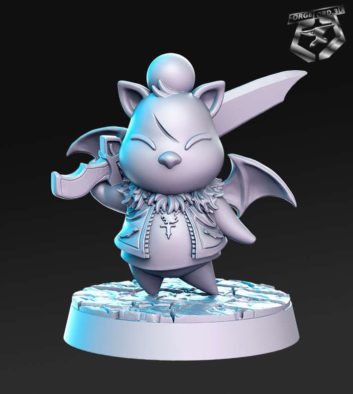 Tsuko-(batomon-warrior)-RN-Estudio-classic-jrpg-collection-figurines-fantasy-tabletop-RPG-3D-miniatures