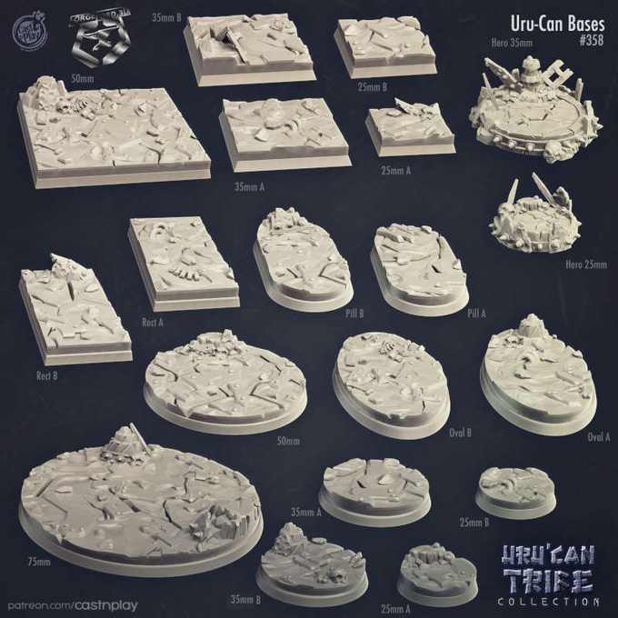 Uru-Can-tribe-Bases-CastNPlay-Collection-base-texture-diorama-fantasy-tabletop-RPG-3D-miniatures