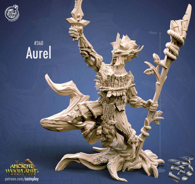 Aurel-CastNPlay-ancient-woodlands-Collection-fantasy-miniatures-tabletop-RPG