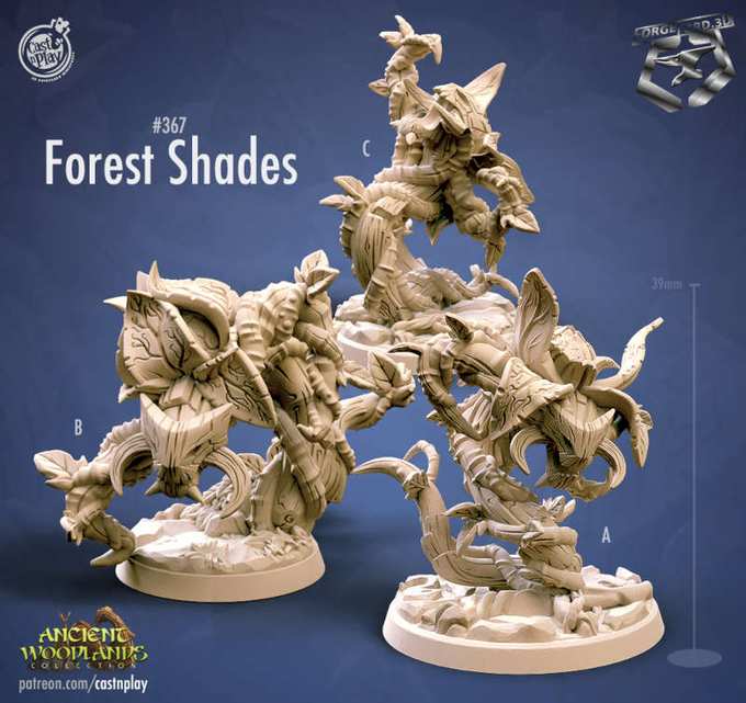 Forest-Shades-CastNPlay-ancient-woodlands-Collection-fantasy-miniatures-tabletop-RPG