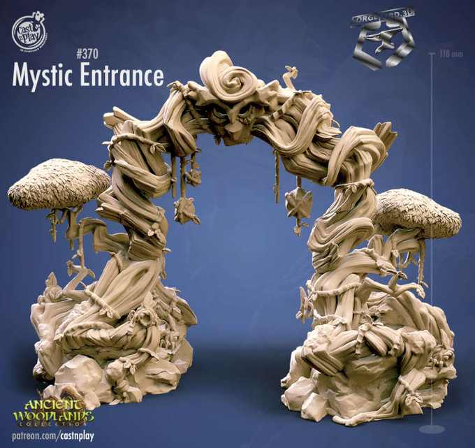 Mystic-Entrance-CastNPlay-ancient-woodlands-Collection-fantasy-miniatures-tabletop-RPG