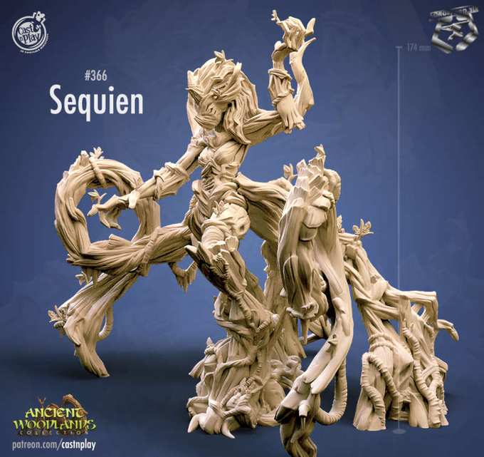 Sequien-CastNPlay-ancient-woodlands-Collection-fantasy-miniatures-tabletop-RPG