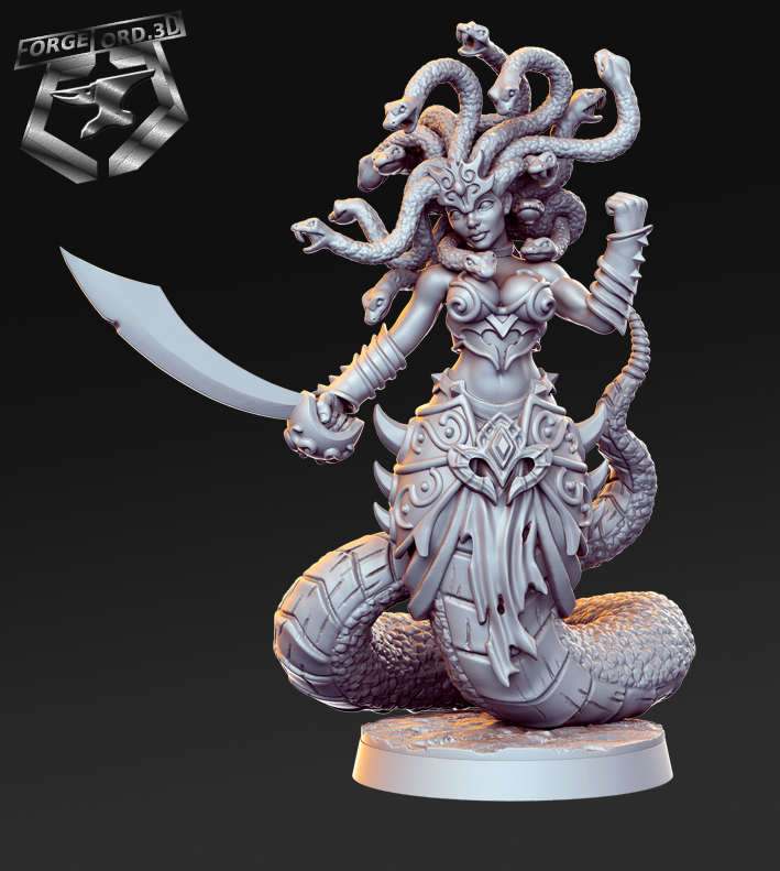 Medusa-RN-Estudio-the-sands-of-time-collection-figurines-fantasy-tabletop-RPG-3D-miniatures