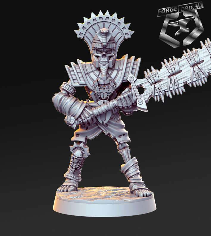 Mummy-with-two-handed-weapon-RN-Estudio-the-sands-of-time-collection-figurines-fantasy-tabletop-RPG-3D-miniatures