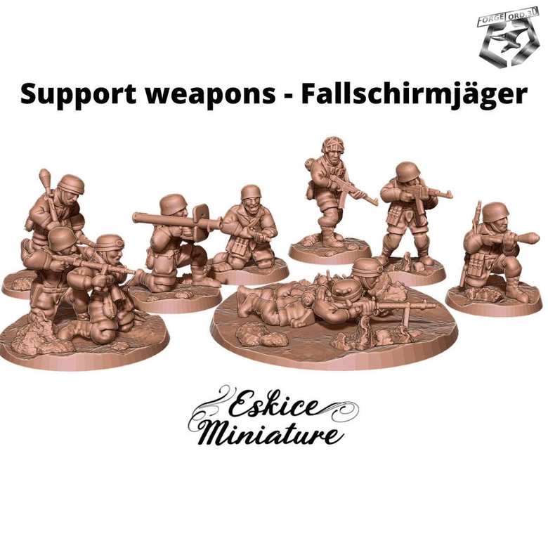 Fallschirmjager-support-weapons-WWII-Figurines-3D-miniatures-Eskice-Miniature-historical-1