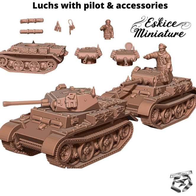 panzer-ii-Luchs-Tank-Eskice-Miniature-WWII-historical-vehicule-figurine-3d-miniatures-tabletop-rpg