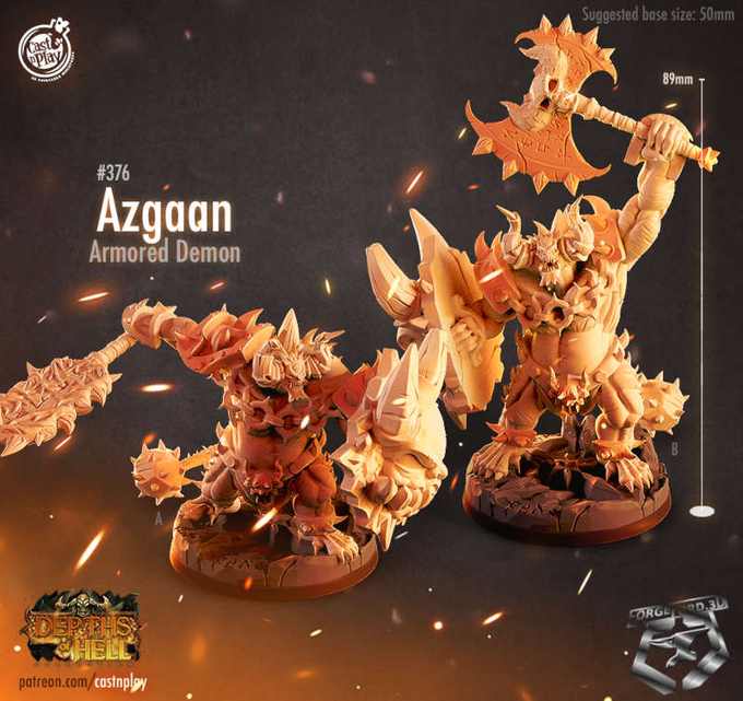 Azgaan-CastNPlay-depth-of-hell-Collection--fantasy-tabletop-RPG-3D-miniatures