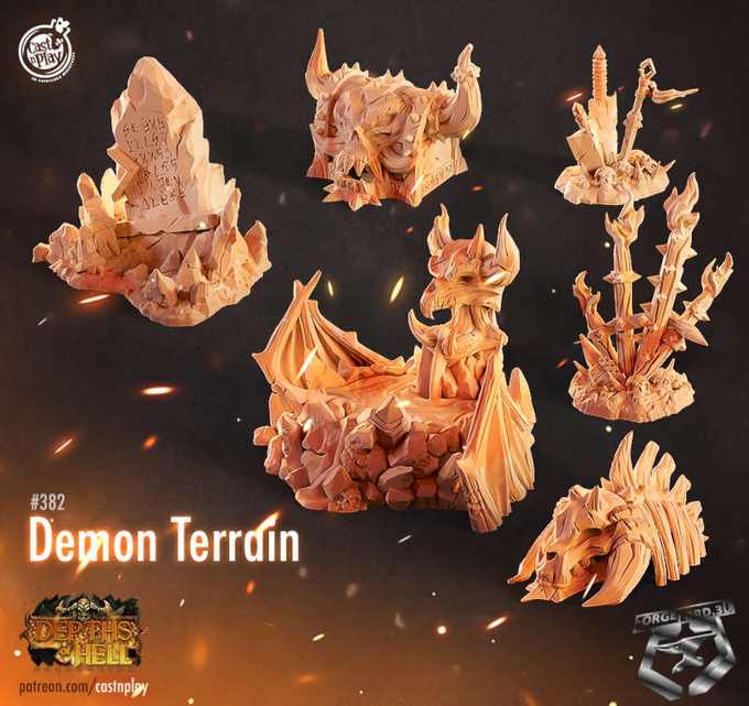 Demon-Terrain-CastNPlay-ancient-woodlands-Collection-fantasy-miniatures-tabletop-RPG