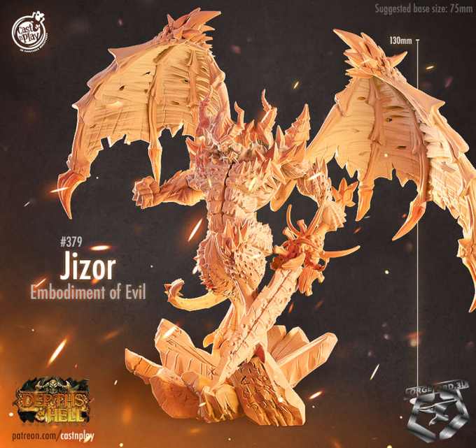 Jizor-CastNPlay-depth-of-hell-Collection--fantasy-tabletop-RPG-3D-miniatures