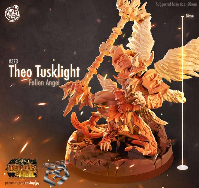 Theo-CastNPlay-depth-of-hell-Collection--fantasy-tabletop-RPG-3D-miniatures