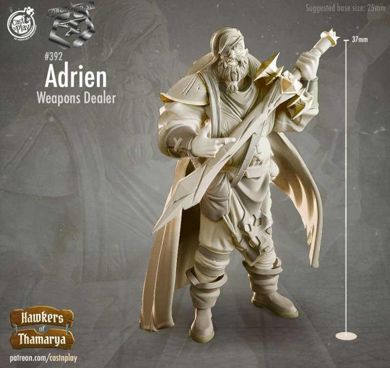 Adrien-CastNPlay-Hawkers-of-Thamarya-Collection--fantasy-tabletop-RPG-3D-miniatures