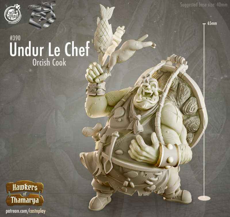 Undur-Stedfast-CastNPlay-Hawkers-of-Thamarya-Collection--fantasy-tabletop-RPG-3D-miniatures