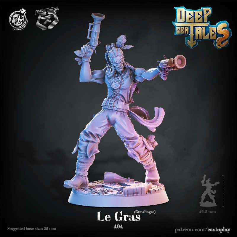 Le-Gras-CastNPlay-deep-ser-tales-Collection--fantasy-tabletop-RPG-3D-miniatures
