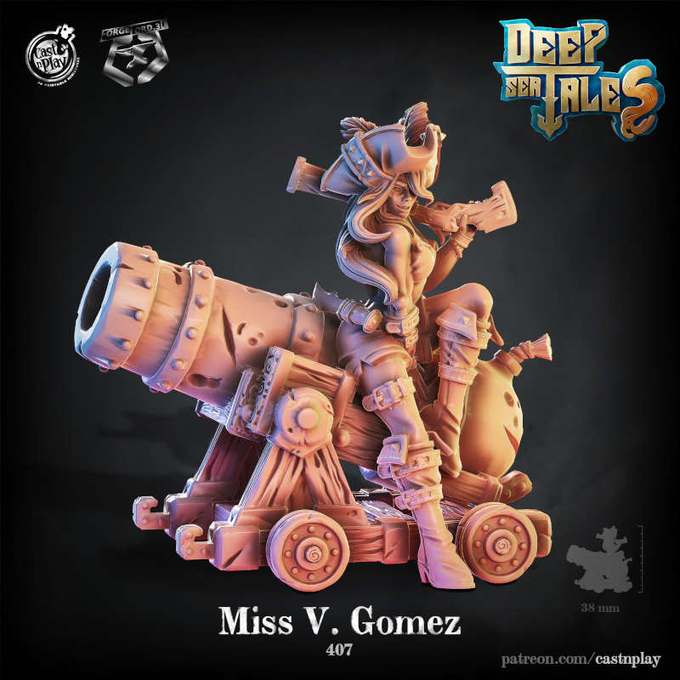 Miss-V-Gomez-CastNPlay-deep-ser-tales-Collection--fantasy-tabletop-RPG-3D-miniatures