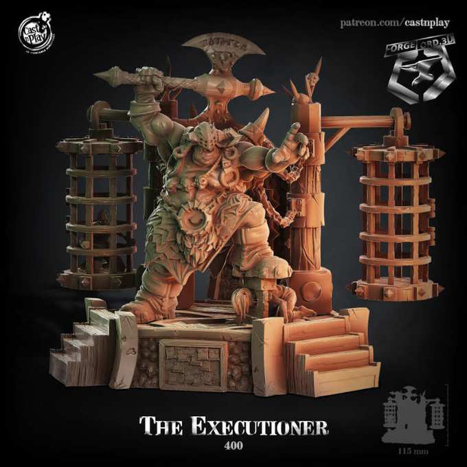 executioner-CastNPlay-deep-ser-tales-Collection--fantasy-tabletop-RPG-3D-miniatures