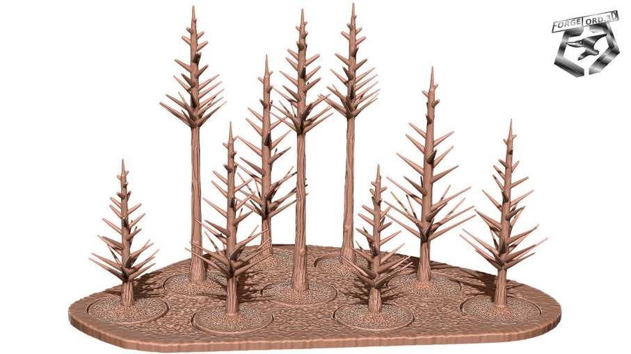 fir-forest-Decor-28mm-3dminiatures-decor-Eskice-Miniature-historical