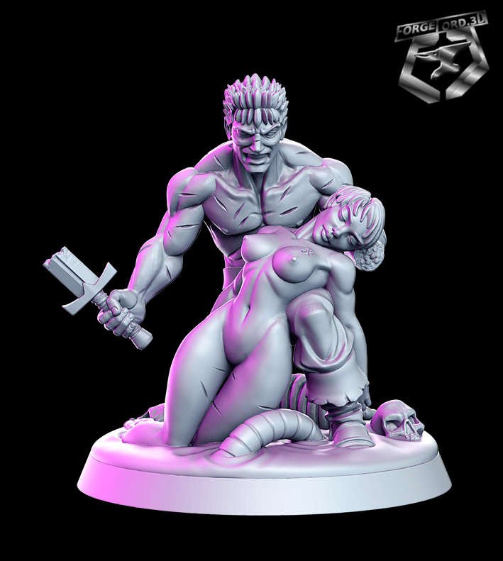 Garth-&-cleto-RN-Estudio--age-of-darkness-collection-figurines-fantasy-tabletop-RPG-3D-miniatures