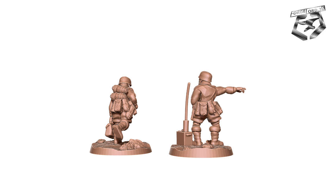 WWII-Fallschirmjager-radio-medic-WWII-Figurines-3D-miniatures-Eskice-Miniature-historical-2