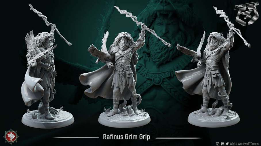 Rafinus-Grim-Grip-32mm-figurines-fantasy-tabletop-RPG-3D-miniatures-white-werewolf-tavern
