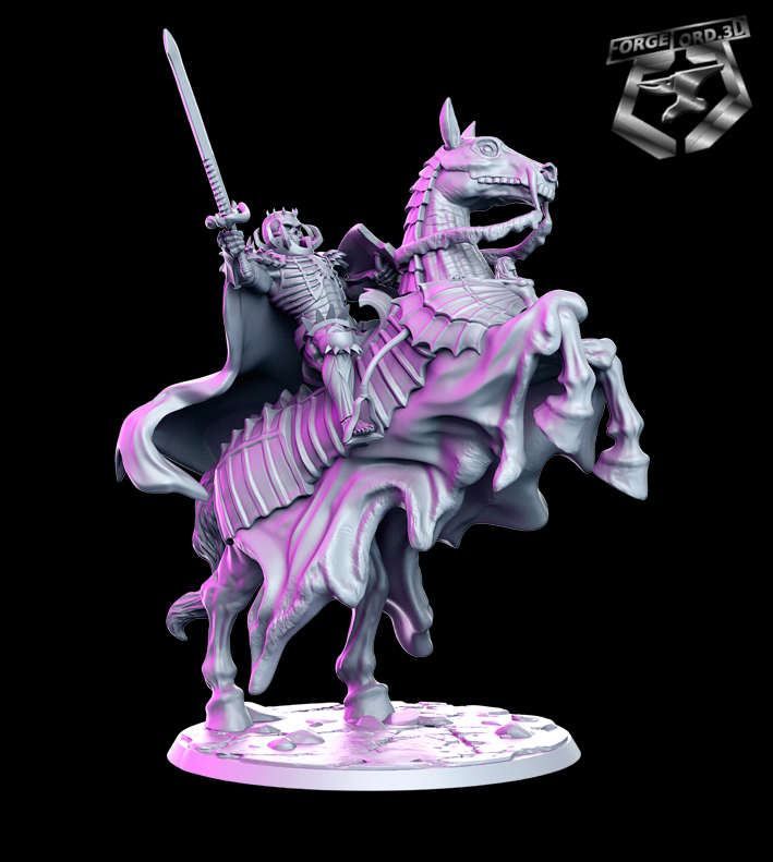 Skrull-on-horse-RN-Estudio--age-of-darkness-collection-figurines-fantasy-tabletop-RPG-3D-miniatures