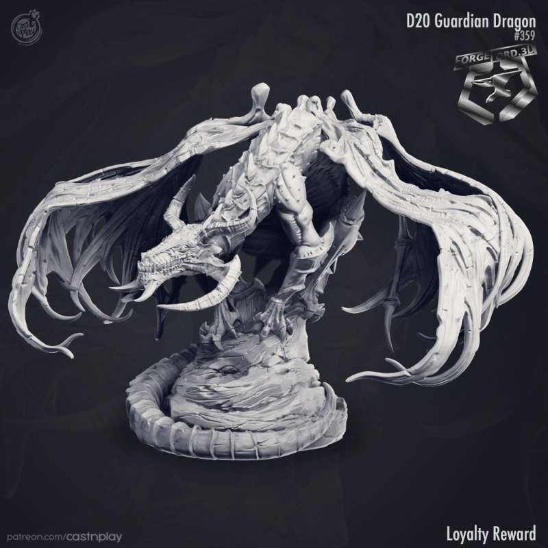 guardian-dragon-CastNPlay-deep-ser-tales-Collection--fantasy-tabletop-RPG-3D-miniatures