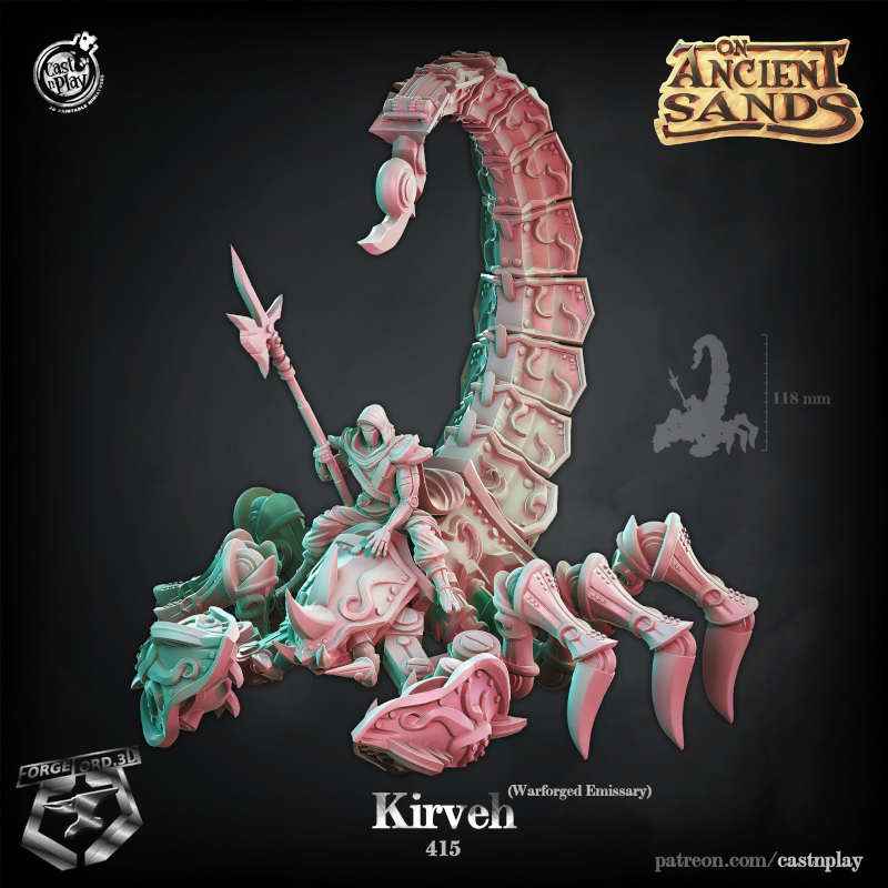 Kirveh-CastNPlay-Ancient sands-Collection--fantasy-tabletop-RPG-3D-miniatures