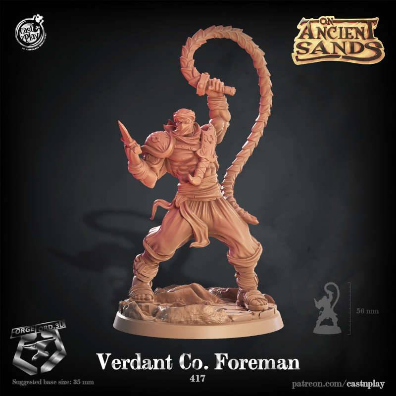 Verdant-Co-Foreman-CastNPlay-Ancient sands-Collection--fantasy-tabletop-RPG-3D-miniatures
