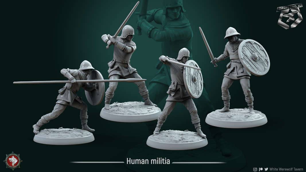 Human-militia-32mm-figurines-fantasy-tabletop-RPG-3D-miniatures-white-werewolf-tavern