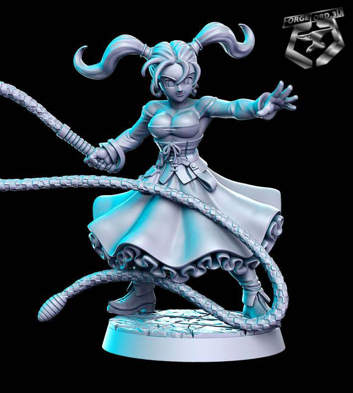 Sally-Whipcracker-RN-Estudio--classic-jrpg-vol3-collection-figurines-fantasy-tabletop-RPG-3D-miniatures