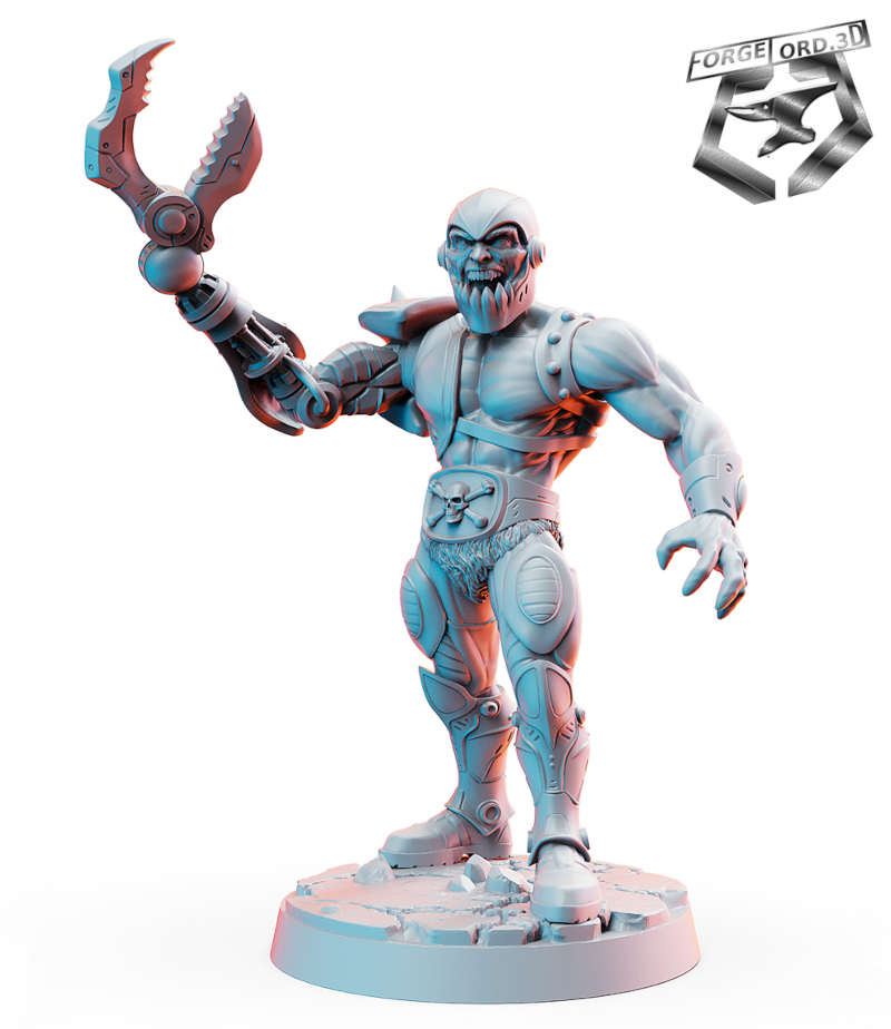 Maw-Face-with-Trapclaw-RN-Estudio--Those-Wonderful-80's-collection-figurines-fantasy-tabletop-RPG-3D-miniatures