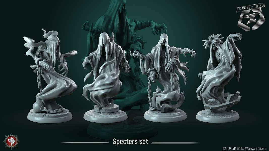 Specters-set-32mm-figurines-fantasy-tabletop-RPG-3D-miniatures-white-werewolf-tavern
