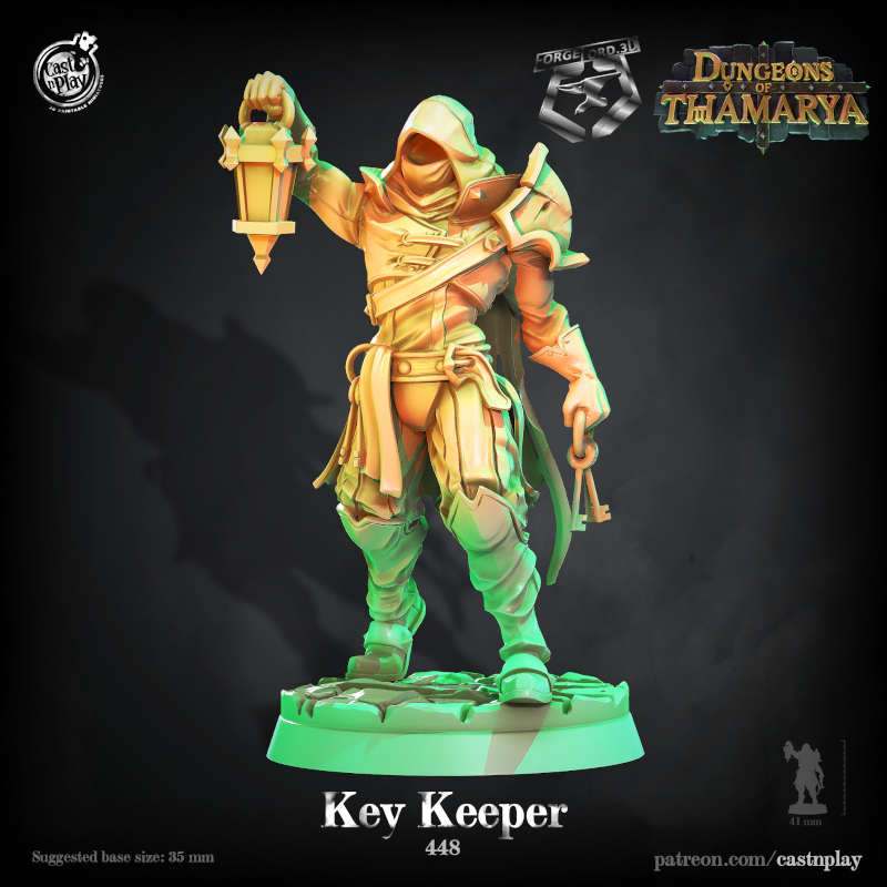 Key-Keeper-CastNPlay-dongeons-of-thamarya-Collection--fantasy-tabletop-RPG-3D-miniatures