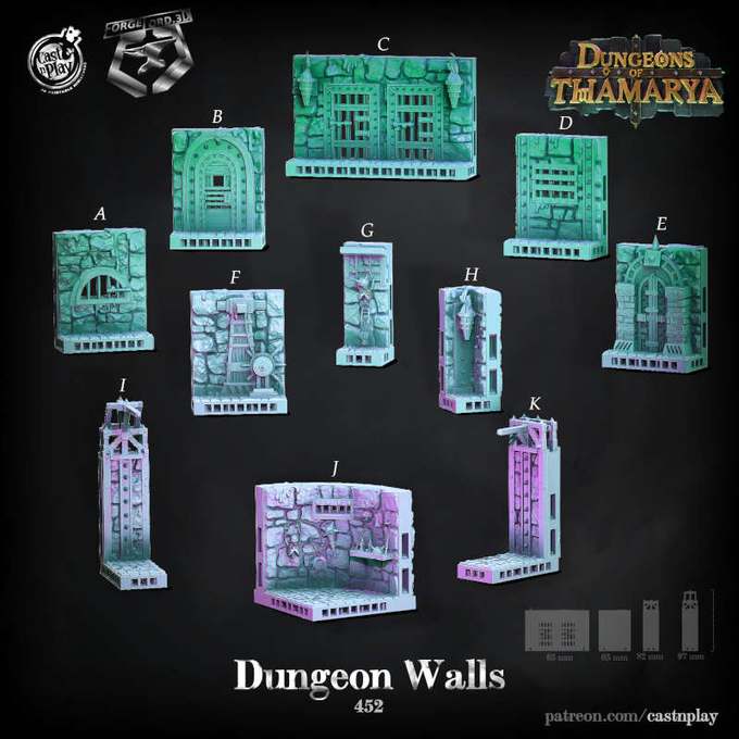 Dungeon-Walls-Walls-CastNPlay-dungeon-of-thamarya-Collection--fantasy-tabletop-RPG-3D-miniatures