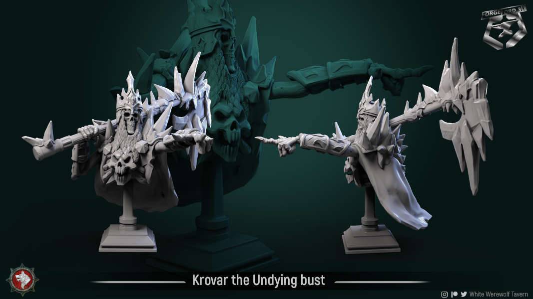 Krovar-the-undying-bust-75mm-fantasy-tabletop-RPG-3D-miniatures-white-werewolf-tavern