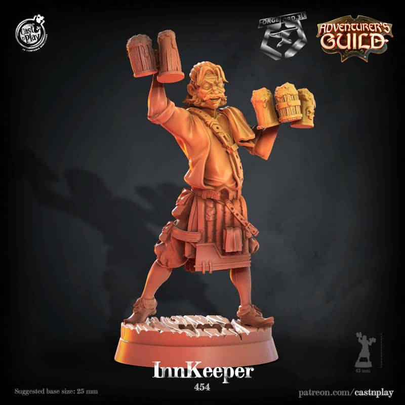 Inn-Keeper-CastNPlay-adventurers-guild-Collection--fantasy-tabletop-RPG-3D-miniatures