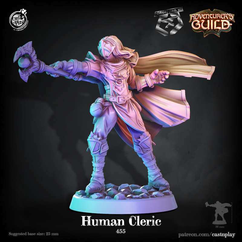Human-Cleric-CastNPlay-adventurers-guild-Collection--fantasy-tabletop-RPG-3D-miniatures