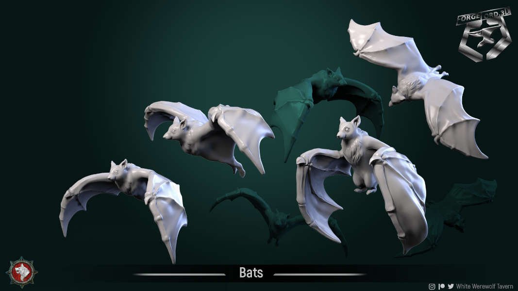 Bats-figurines-fantasy-tabletop-RPG-3D-miniatures-white-werewolf-tavern