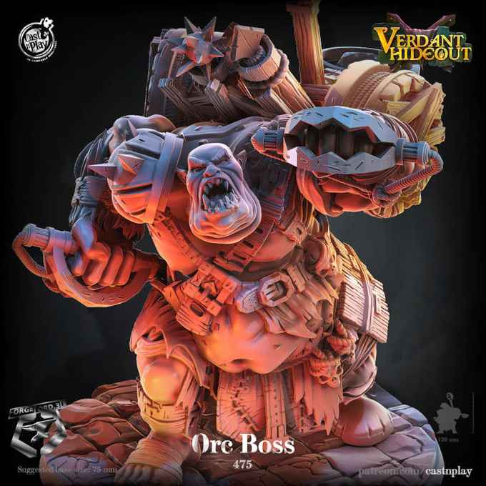 Orc-Boss-CastNPlay-verdant-hideout-Collection--fantasy-tabletop-RPG-3D-miniatures