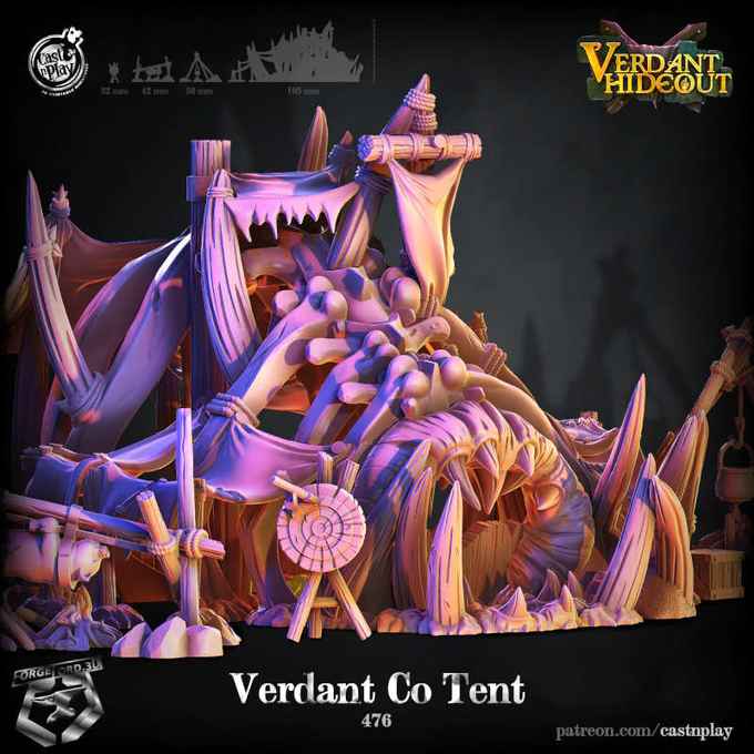 Verdant-Co-Tent-CastNPlay-Collection-decor-fantasy-tabletop-RPG-3D-miniatures