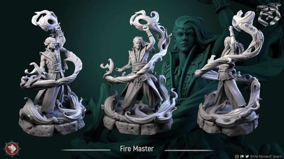 Fire-Master-75mm-figurines-fantasy-tabletop-RPG-3D-miniatures-white-werewolf-tavern