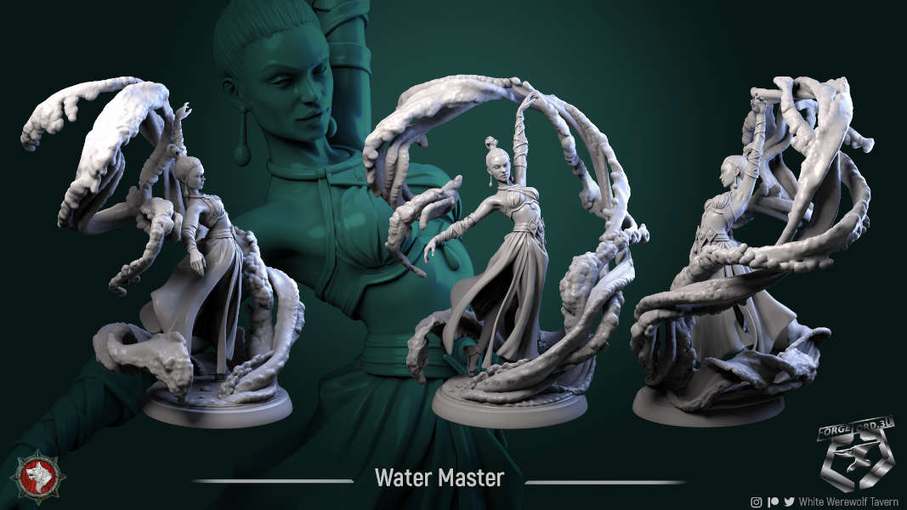 Water-Master-75mm-figurines-fantasy-tabletop-RPG-3D-miniatures-white-werewolf-tavern