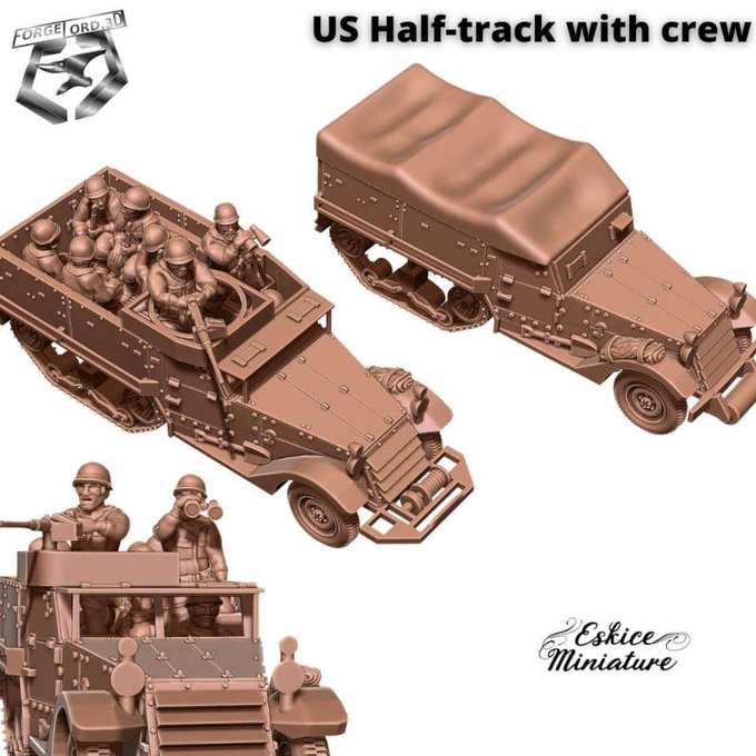 Halftrack-US-Eskice-Miniature-WWII-historical-vehicule-figurine-3d-miniatures-tabletop-rpg-1