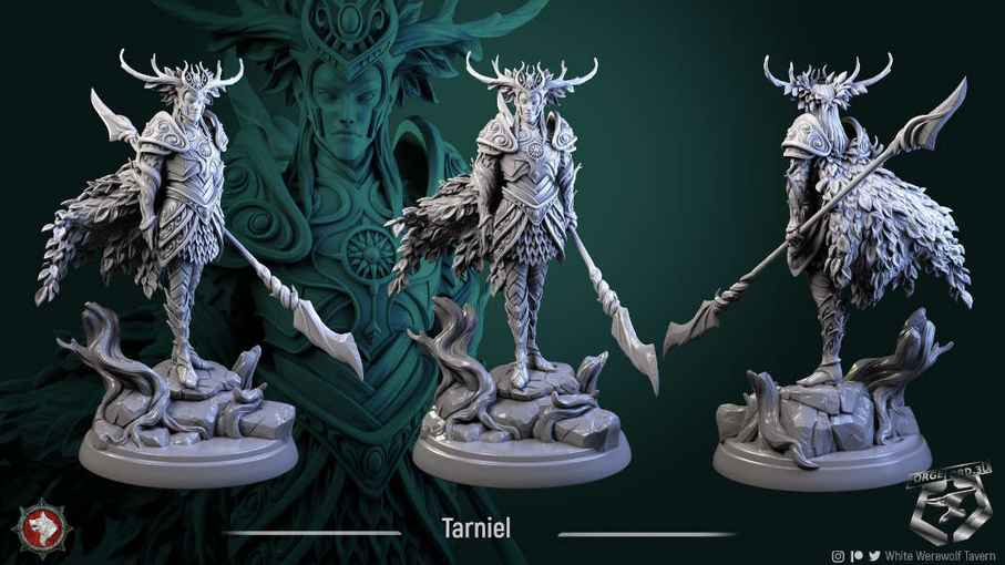 Tarniel-75mm-figurines-fantasy-tabletop-RPG-3D-miniatures-white-werewolf-tavern