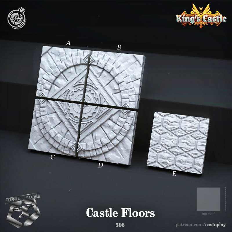 King's-Castle-Floor-Tiles-CastNPlay-Collection-decor-fantasy-tabletop-RPG-3D-miniatures
