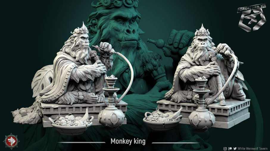Monkey-king-75mm-figurines-fantasy-tabletop-RPG-3D-miniatures-white-werewolf-tavern