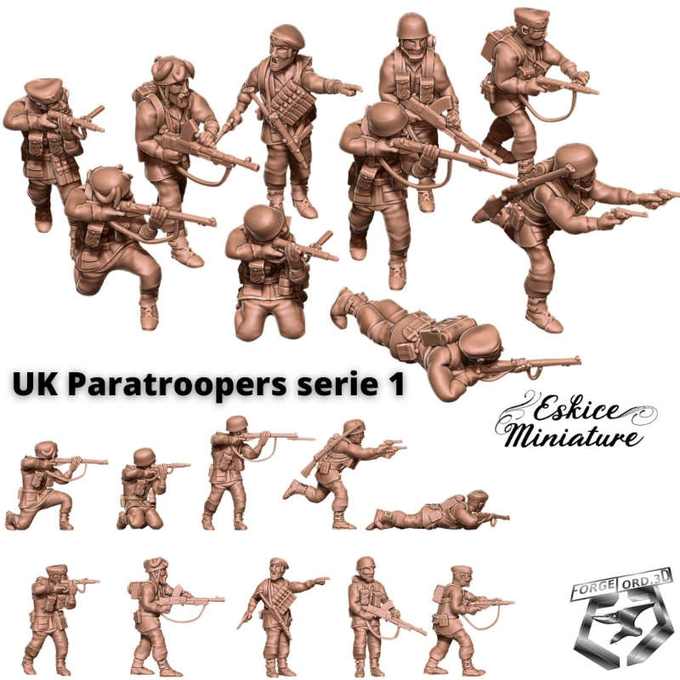 UK-paratroopers-serie-1-WWII-Figurines-3D-miniatures-Eskice-Miniature-historical-1