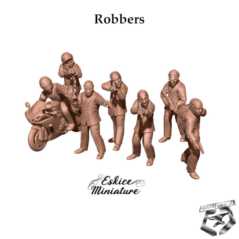 robbers-Figurines-3D-miniatures-Eskice-Miniature