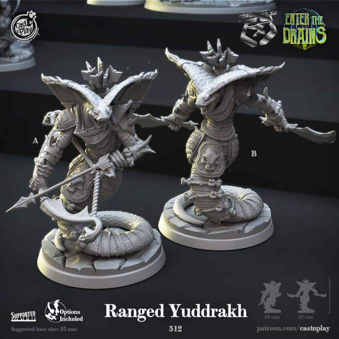 Ranged-Yuddrakh-CastNPlay-enter-the-drains-Collection--fantasy-tabletop-RPG-3D-miniatures
