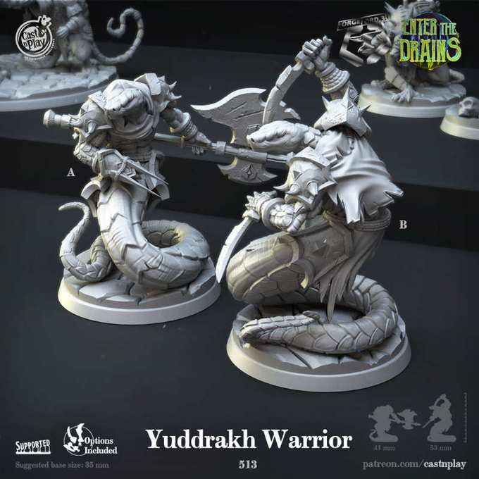 Yuddrakh-Warrior-CastNPlay-enter-the-drains-Collection--fantasy-tabletop-RPG-3D-miniatures