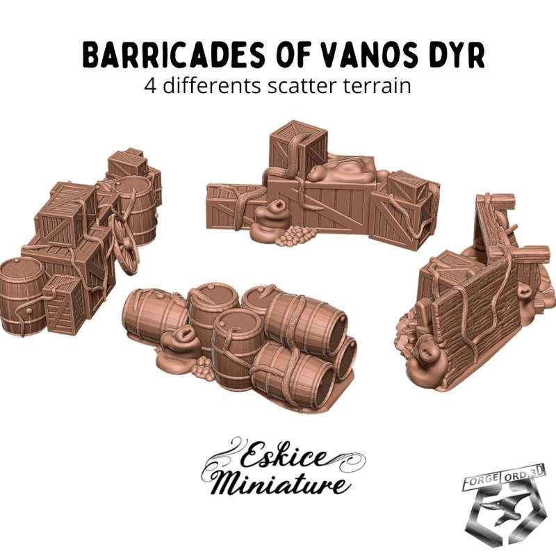 Barricades-Vanos-dyr-WWII-Figurines-3D-miniatures-Eskice-Miniature-historical-1